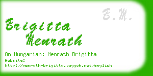 brigitta menrath business card